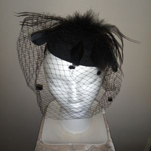 Black fascinator